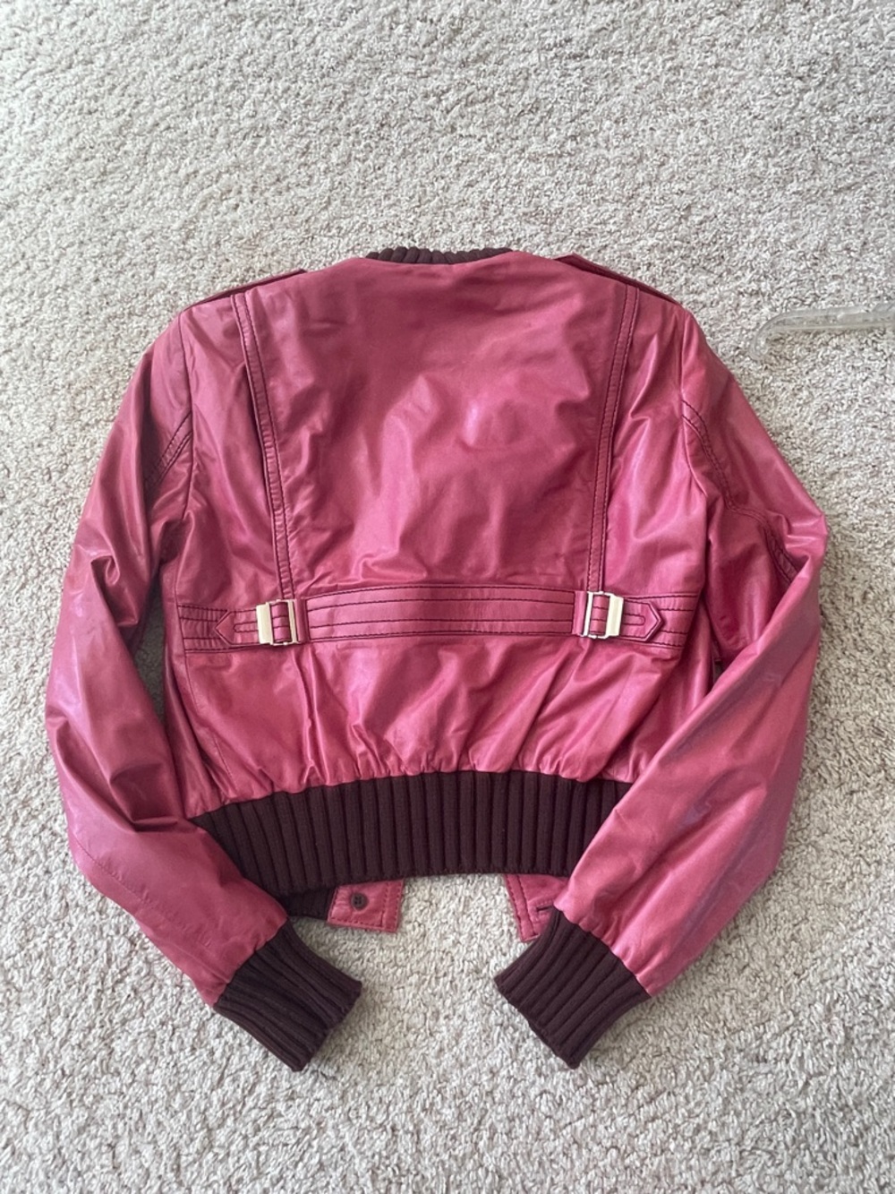 RARE ICONIC VINTAGE GUCCI BOMBER JACKET MADONNA PINK SZ 40 IT COACHELLA WOW! - Picture 2 of 10